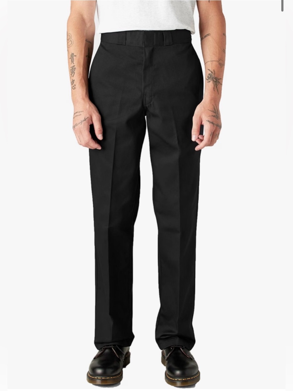 Men's Black Dickies Pants - Straight Leg
